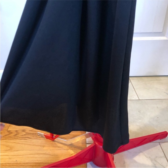 Beautiful Betsy Adam By Linda Bernell Ruched Side Fringe Beaded Trim Dress Gown - Picture 7 of 9